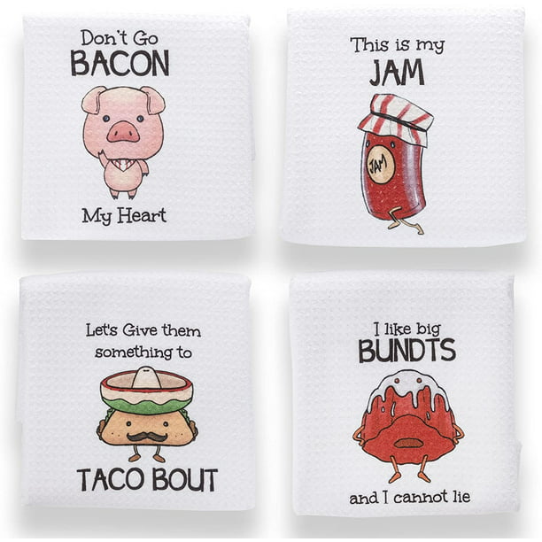 Fun Cute Noce Tea Towel Kitchen Dish Cloths Cleaning Drying Gift Novelty